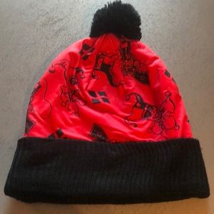 Harley Quinn Cuff Pom beanie